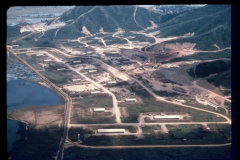 The temporary ammunition storage area at Qui Nhon is shown in this photograph. This site is approximately two miles west of the city.